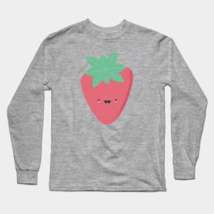 Cute happy strawberry Long Sleeve T-Shirt